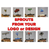Custom Rave Sprouts - Fully Custom Design From Your Logo