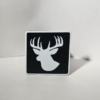 Whitetail Buck Square, Trailer Hitch Cover, Customizable Color