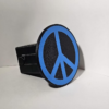 Peace Sign, Trailer Hitch Cover, Customizable Color