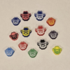 Skull Cowboy Hat Rave Beads - Kandi - Customizable Colors