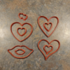Valentine Linzer Cookie Cutters