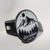Adventure Awaits Trailer Hitch Cover, Customizable Color