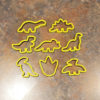 Dinosaur Cookie Cutters (Animal Cracker Size)